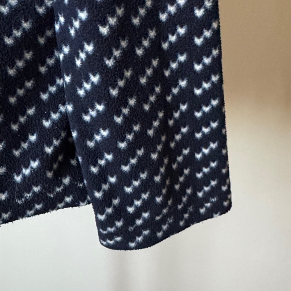 L.L. Bean | Fleece 1/4 Zip Birdseye Print Pullover in Navy Blue 280181 | Size M - Picture 6 of 9